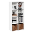 Furinno LUDER 8-Cube Open Shelves Bookcase. 11.6 x 23.9 x 47.4. White
