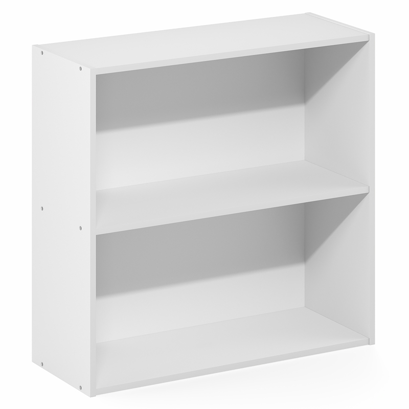 Furinno PASIR 2-Tier Open Shelves Bookcase. 9.5 x 24.6 x 23.7. White