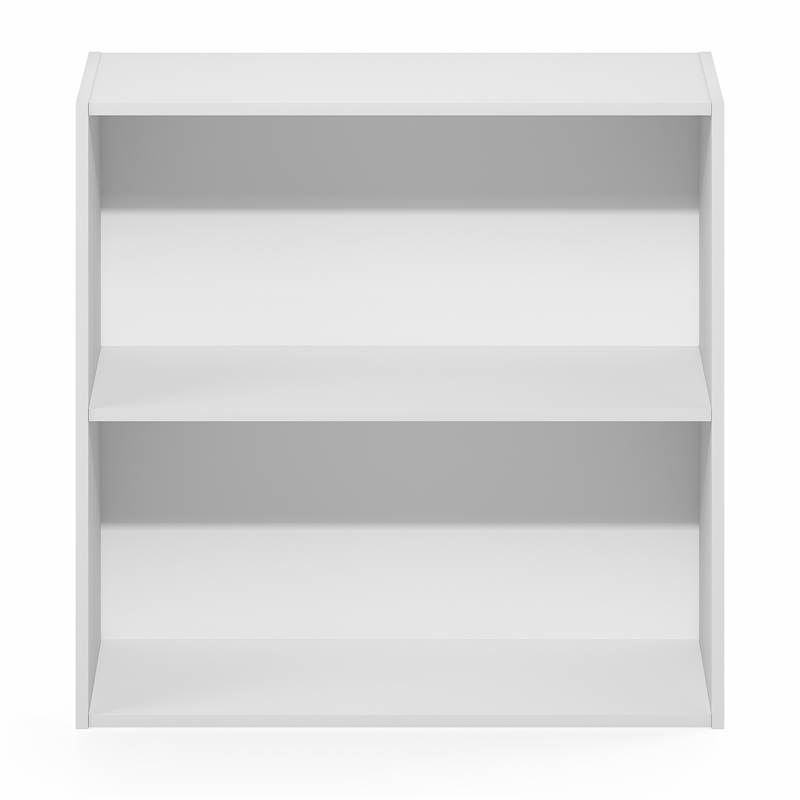 Furinno PASIR 2-Tier Open Shelves Bookcase. 9.5 x 24.6 x 23.7. White