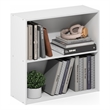 Furinno PASIR 2-Tier Open Shelves Bookcase. 9.5 x 24.6 x 23.7. White