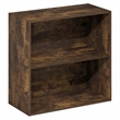 Furinno PASIR 2-Tier Open Shelves Bookcase. 11.6 x 24.6 x 23.7. Amber Pine