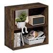 Furinno PASIR 2-Tier Open Shelves Bookcase. 11.6 x 24.6 x 23.7. Amber Pine
