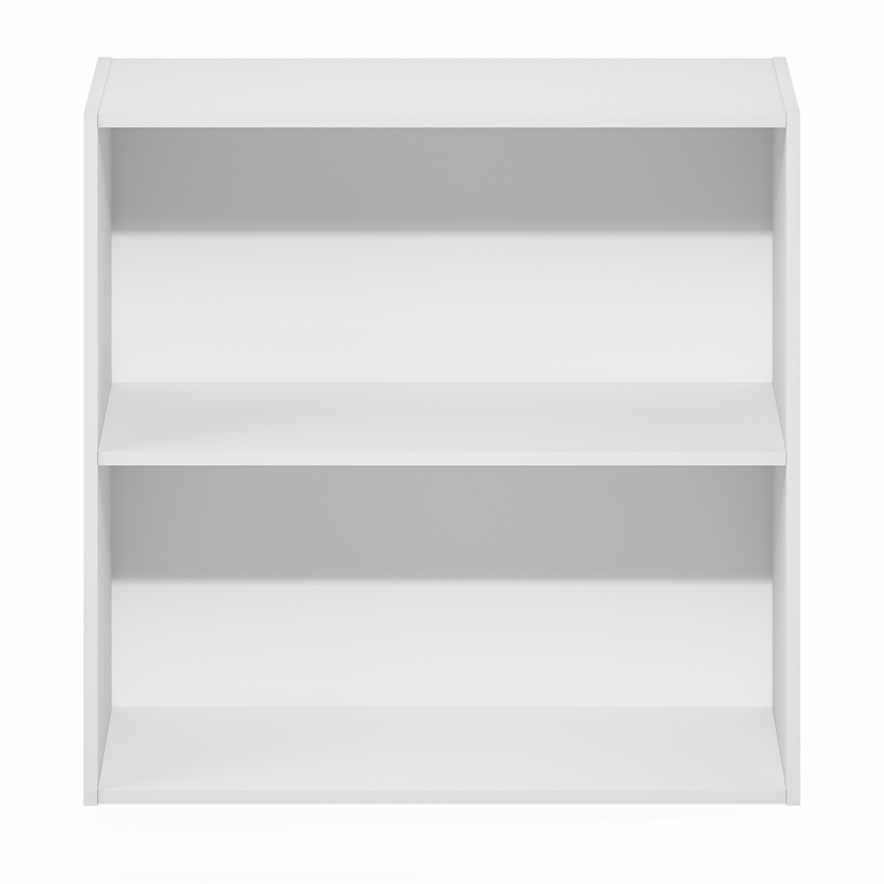 Furinno PASIR 2-Tier Open Shelves Bookcase. 11.6 x 24.6 x 23.7. White