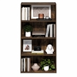 Furinno PASIR 4-Tier Open Shelves Bookcase. 11.6 x 24.6 x 46.9. Amber Pine