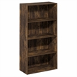 Furinno PASIR 4-Tier Open Shelves Bookcase. 11.6 x 24.6 x 46.9. Amber Pine