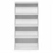 Furinno PASIR 4-Tier Open Shelves Bookcase. 11.6 x 24.6 x 46.9. White