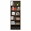 Furinno PASIR 6-Tier Open Shelves Bookcase. 11.6 x 24.6 x 71. Amber Pine