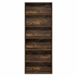 Furinno JAYA 6-Tier Open Shelf Bookcase. 9.5 x 24.6 x 63.3. Amber Pine
