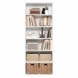 Furinno JAYA 6-Tier Open Shelf Standing Bookcase. 9.5 x 24.6 x 63.3. White