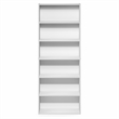 Furinno JAYA 6-Tier Open Shelf Standing Bookcase. 9.5 x 24.6 x 63.3. White