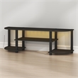 Furinno Turn-S-Tube 3-Tier LED TV Stand for TV up to 55 Inch. Espresso
