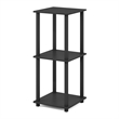Furinno SIMPLISTIC Set of 2. 2-Tier Nightstand. Bedside Table. Americano