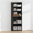 Furinno REED 5-Tier Open Shelf Closet Organizers/Storage. Black