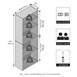 Furinno REED 5-Tier Open Shelf Closet Organizers/Storage. Black