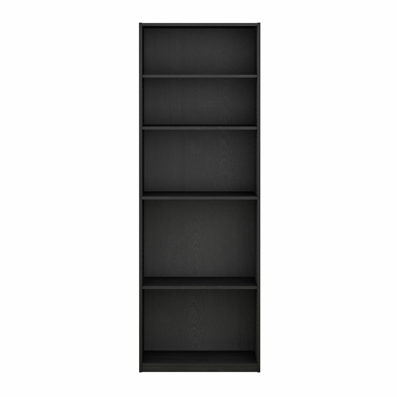 Furinno REED 5-Tier Open Shelf Closet Organizers/Storage. Black