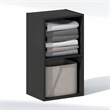 Furinno REED 2-Tier Open Shelf Closet Organizers/Storage. Blackwood