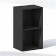 Furinno REED 2-Tier Open Shelf Closet Organizers/Storage. Blackwood