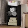 Furinno REED 2-Tier Open Shelf Closet Organizers/Storage. Blackwood