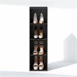 Furinno REED 4-Tier Open Shelf Closet Organizers/Storage. Blackwood