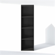 Furinno REED 4-Tier Open Shelf Closet Organizers/Storage. Blackwood