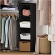 Furinno REED 4-Tier Open Shelf Closet Organizers/Storage. Blackwood