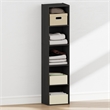 Furinno REED 5-Tier Open Shelf Closet Organizers/Storage. Blackwood