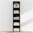 Furinno REED 5-Tier Open Shelf Closet Organizers/Storage. Blackwood