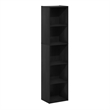 Furinno REED 5-Tier Open Shelf Closet Organizers/Storage. Blackwood
