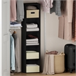 Furinno REED 5-Tier Open Shelf Closet Organizers/Storage. Blackwood