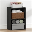 Furinno REED 2-Tier Closet Organizers/Storage with Open Shelf. Blackwood