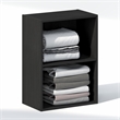 Furinno REED 2-Tier Closet Organizers/Storage with Open Shelf. Blackwood