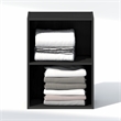 Furinno REED 2-Tier Closet Organizers/Storage with Open Shelf. Blackwood