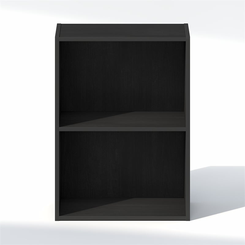 Furinno REED 2-Tier Closet Organizers/Storage with Open Shelf. Blackwood