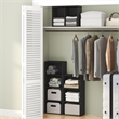 Furinno REED 4-Tier Open Shelf Clothing Storage. Blackwood