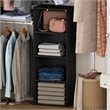 Furinno REED 4-Tier Open Shelf Clothing Storage. Blackwood