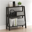 Furinno LADDER 3-Tier Ladder Bookcase. Storage Shelves. Espresso