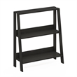 Furinno LADDER 3-Tier Ladder Bookcase. Storage Shelves. Espresso