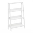 Furinno LADDER 4-Tier Ladder Bookcase. Storage Shelves. Storage Rack. White