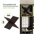 Furinno CUBICLE X-Shelf Cube Insert. Dark Oak (Does Not Fit IKEA Kallax)