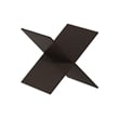 Furinno CUBICLE X-Shelf Cube Insert. Dark Oak (Does Not Fit IKEA Kallax)