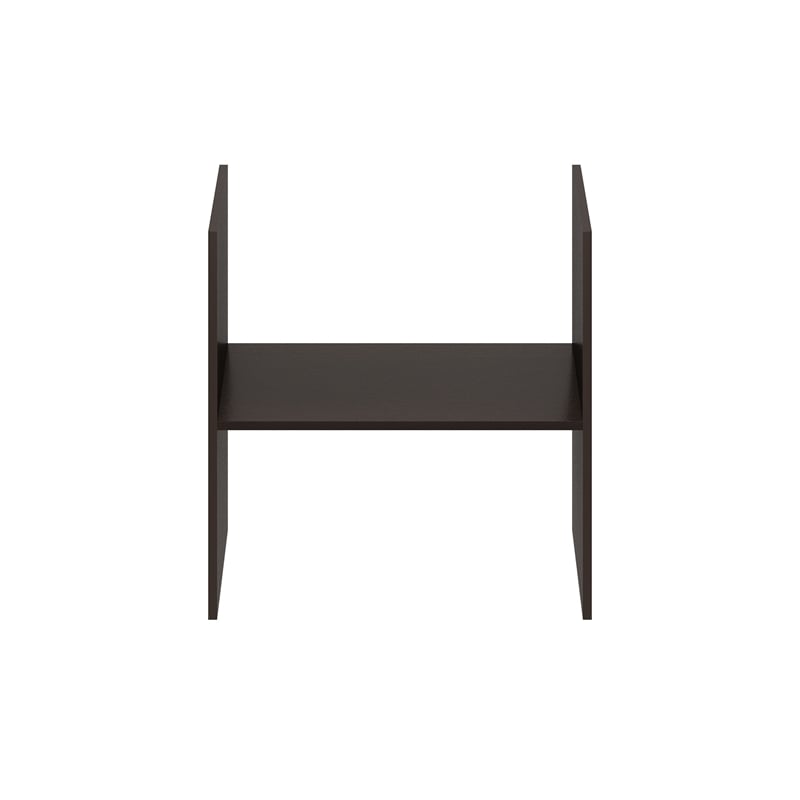 Furinno CUBICLE H-Shelf Cube Insert. Dark Oak (Does Not Fit IKEA Kallax)