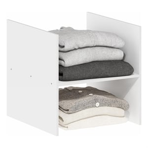 Furinno CUBICLE H-Shelf Cube Shelf Insert. White (Does Not Fit IKEA Kallax)