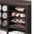 Furinno CUBICLE 3-Shelf Cube Insert. Dark Oak (Does Not Fit IKEA Kallax)
