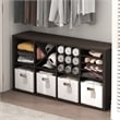 Furinno CUBICLE 3-Shelf Cube Insert. Dark Oak (Does Not Fit IKEA Kallax)