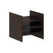 Furinno CUBICLE 3-Shelf Cube Insert. Dark Oak (Does Not Fit IKEA Kallax)