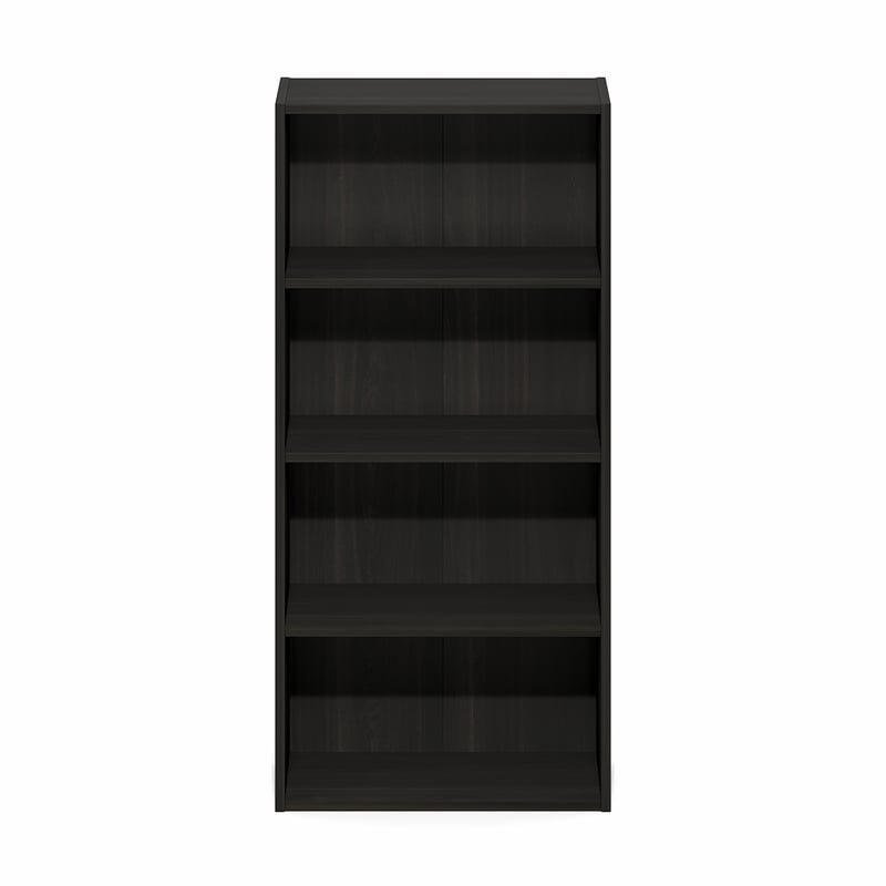 Furinno BASIC 4-Tier Open Shelf CD Rack & DVD Shelf. 7 x 17 x 35. Espresso