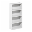 Furinno BASIC 4-Tier Open Shelf CD Rack & DVD Shelf. 7 x 17 x 35. White