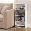 Furinno BASIC 4-Tier Open Shelf CD Rack & DVD Shelf. 7 x 17 x 35. White