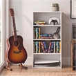 Furinno BASIC 4-Tier Open Shelf CD Rack & DVD Shelf. 7 x 17 x 35. White