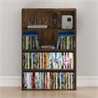 Furinno BASIC 4-Tier CD Rack & DVD Shelf. 6 x 24 x 35. Amber Pine